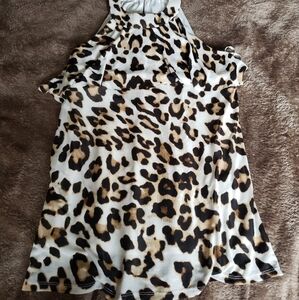 Leopard Print Halter Top